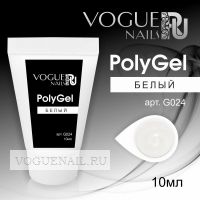 PolyGel полигель Vogue Nails белый, 10мл