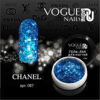 Гель лак Vogue nails с глиттером Chanel, 5ml