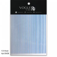Vogue Nails RU Силиконовые наклейки Голубые