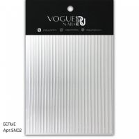 Vogue Nails RU Силиконовые наклейки Белые