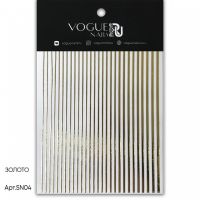 Vogue Nails RU Силиконовые наклейки Золотые