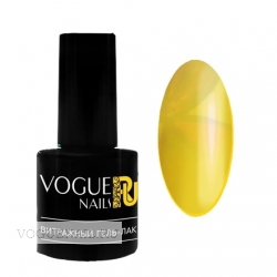 Желтый витражный гель лак Vogue nails, 6ml
