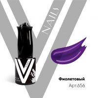 Фиолетовый витражный гель-лак Vnails, 10мл