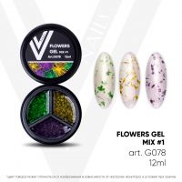 Гель-лак VOGUENAILS FLOWERS GEL MIX #1 - вид 1 миниатюра
