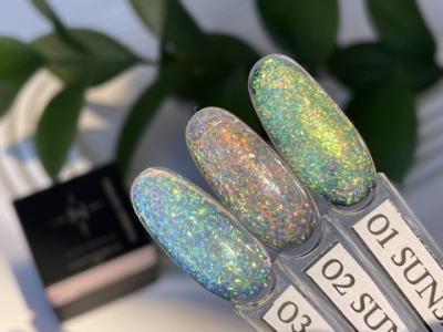 001 Sunshine Гель с шиммером Alta Nivelo, 15 g - вид 1 миниатюра