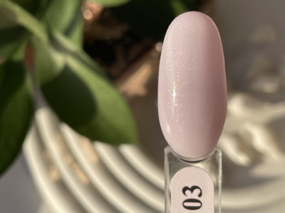 003 Гель-лак Pink House с шиммером, Gold Mini, 8 мл - вид 1 миниатюра