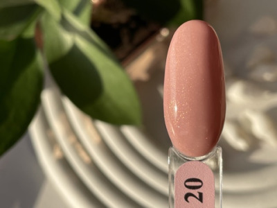 020 Гель-лак Pink House с шиммером, Gold Mini, 8 мл - вид 1 миниатюра