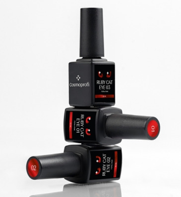 Гель-лак Cosmoprofi Ruby Cat Eye 02 Перламутрово-рубиновый - вид 1 миниатюра