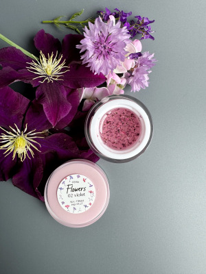 Гель с сухоцветами Pink House Flowers violet, 15 гр - вид 1 миниатюра