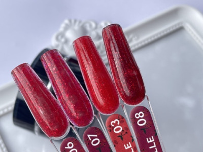 006 Гель красный блестящий Мадмуазель Pink House, 15 мл - вид 1 миниатюра